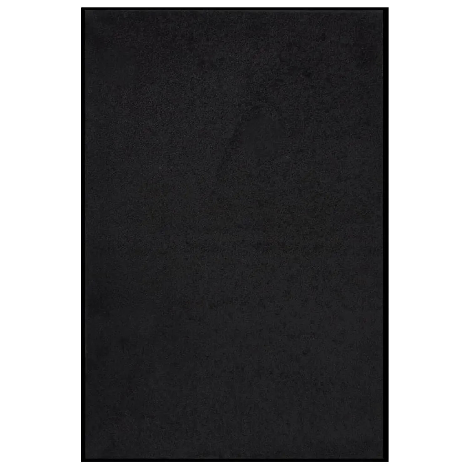 vidaXL Fußmatte 80x120 cm Schwarz 331597