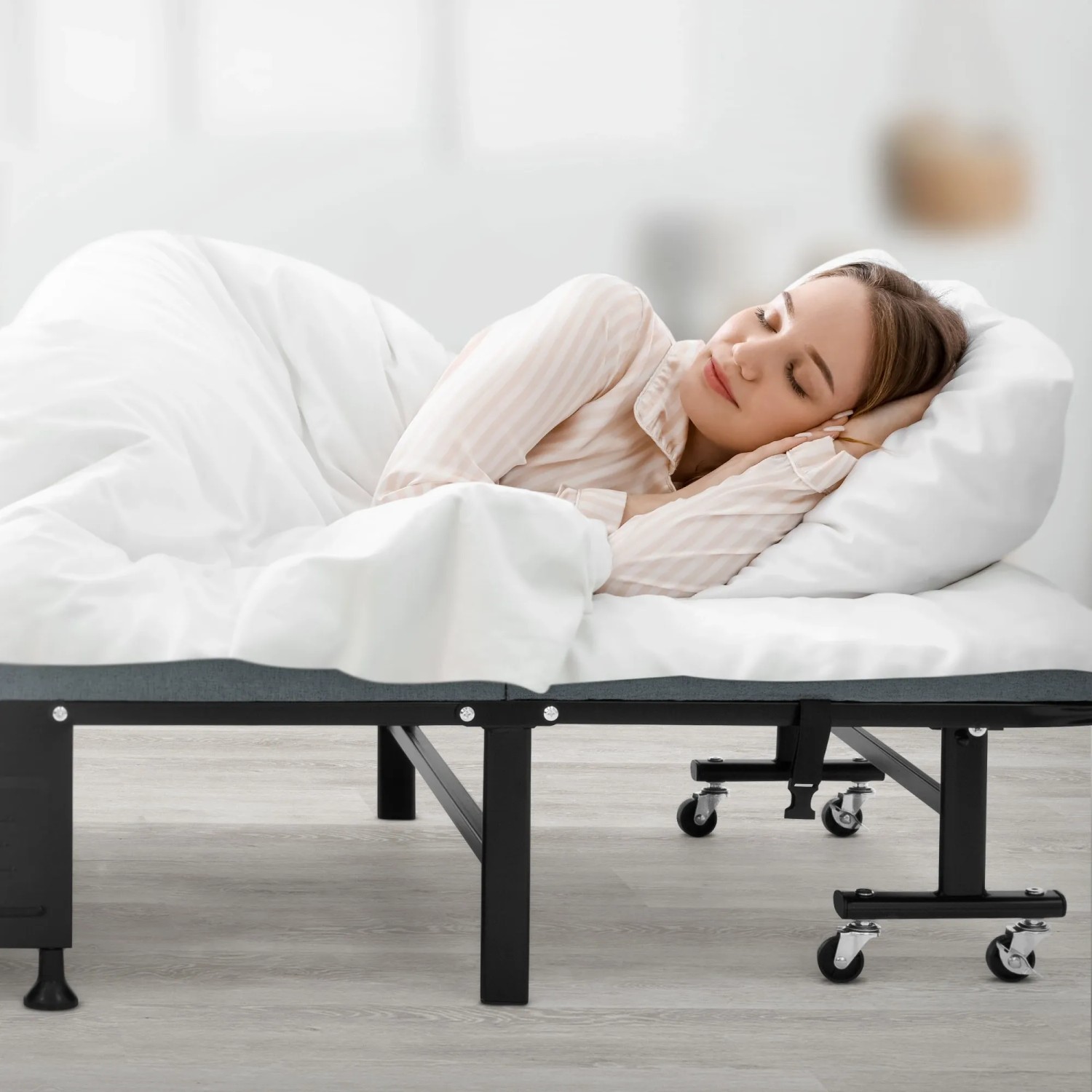 ECD Germany Gästebett klappbar 90 x 200 cm mit Matratze kaufen bei OBI