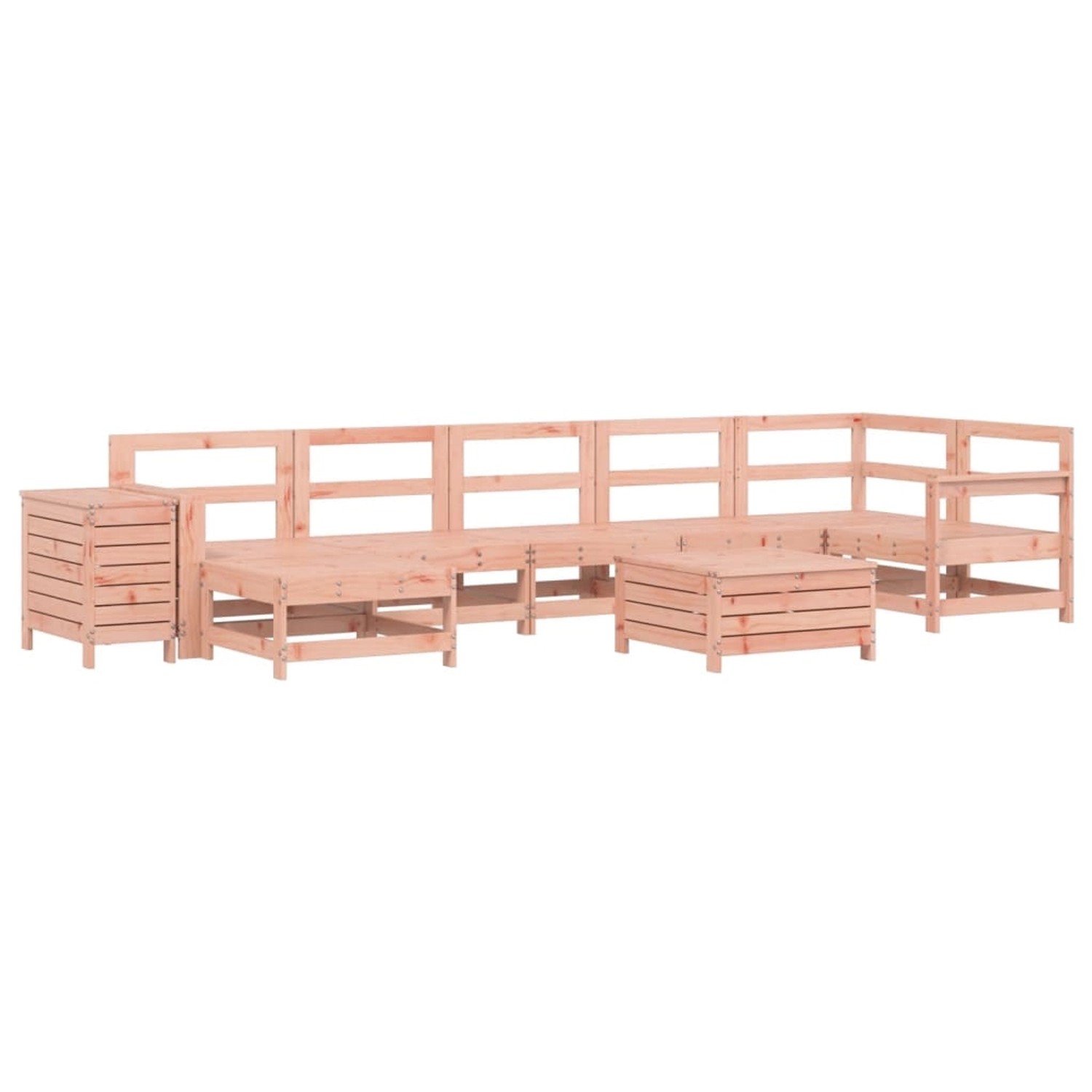 vidaXL 9-Tlg Garten-Sofagarnitur Massivholz Douglasie 3250658 günstig online kaufen