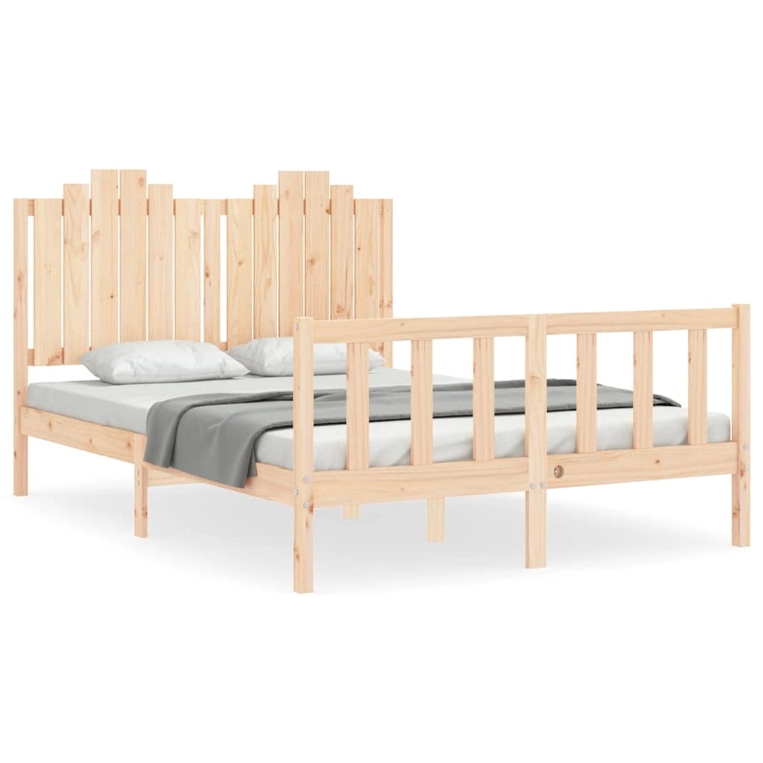 vidaXL Massivholzbett ohne Matratze 140x200 cm Kiefernholz 3192296 günstig online kaufen