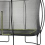 Schwarzes EXIT Silhouette Gartentrampolin, 214x305 cm, mit Sicherheitsnetz.