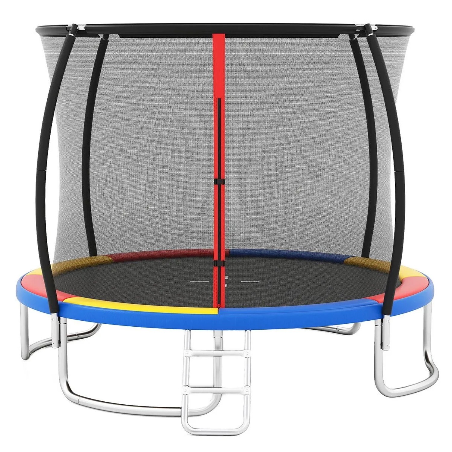 Costway Trampolin Outdoor Ø305 cm mit Metallrahmen für Kinder Bunt günstig online kaufen