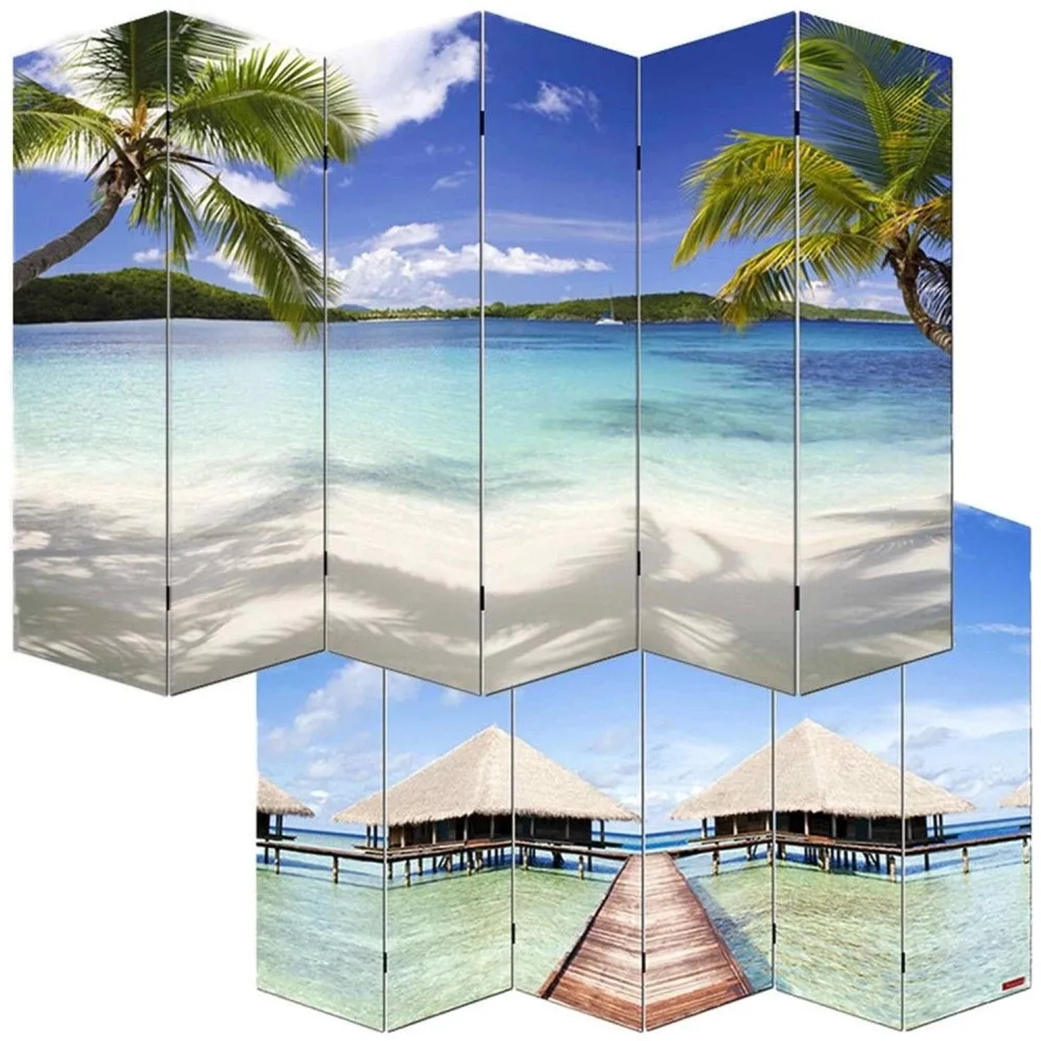 MCW Foto-Paravent Bagheria 180x240cm Strand