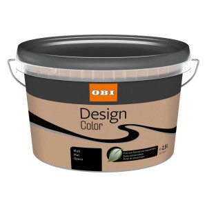 OBI Design Color Mokka, 2,5 l, matte Innenfarbe für Wände.