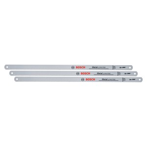 3er-Set Bosch Universal-Bügelsägeblätter, 300 mm, 24 TPI, für präzise Schnitte.