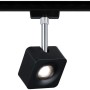 Paulmann URail LED-Spot Cube, 8W, schwarz matt/chrom, 4000K, dimmbar für Schienensysteme.