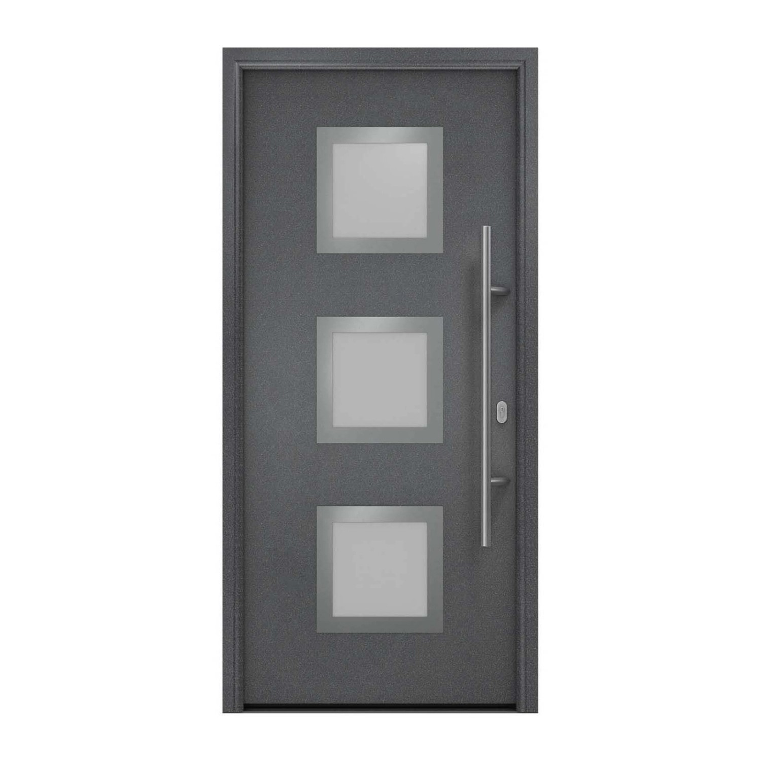 EcoStar Haustür Isopro IP 810S Anthrazitmetallic 110 cm x 210 cm DIN R günstig online kaufen