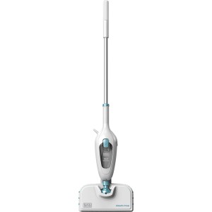 Black+Decker Steam Mop FSMH13E10: 10-in-1 Dampfbesen für hygienische Reinigung.