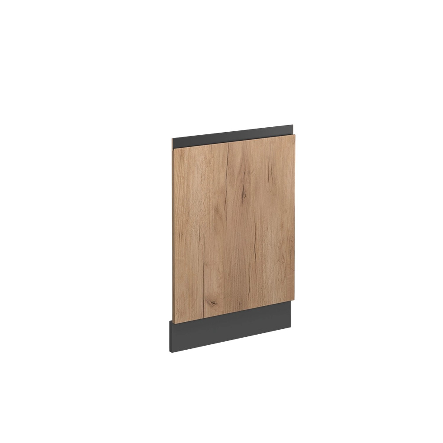 Vicco Frontblende R-Line Goldkraft Eiche/Anthrazit 45 cm J-Shape ohne Arbeitsplatte