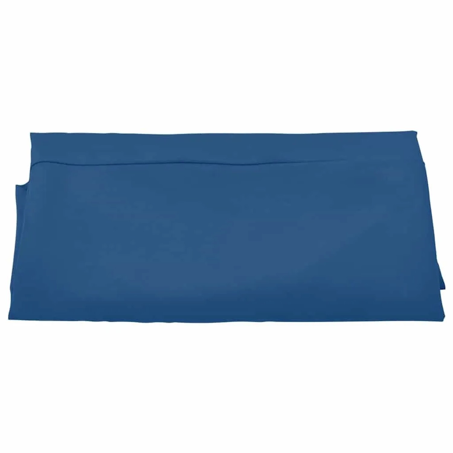 Azurblauer vidaXL Ersatzbezug für Sonnenschirm, 300 cm Durchmesser, aus Polyesterstoff, gefaltet auf weißem Hintergrund.