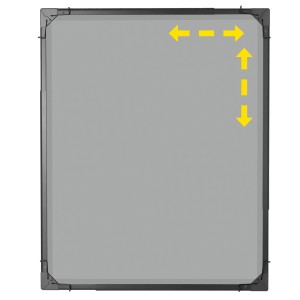 Easymaxx Moskitonetz Magic Fit, anthrazit, flexibel verstellbar für Fenster. Insektenschutz.