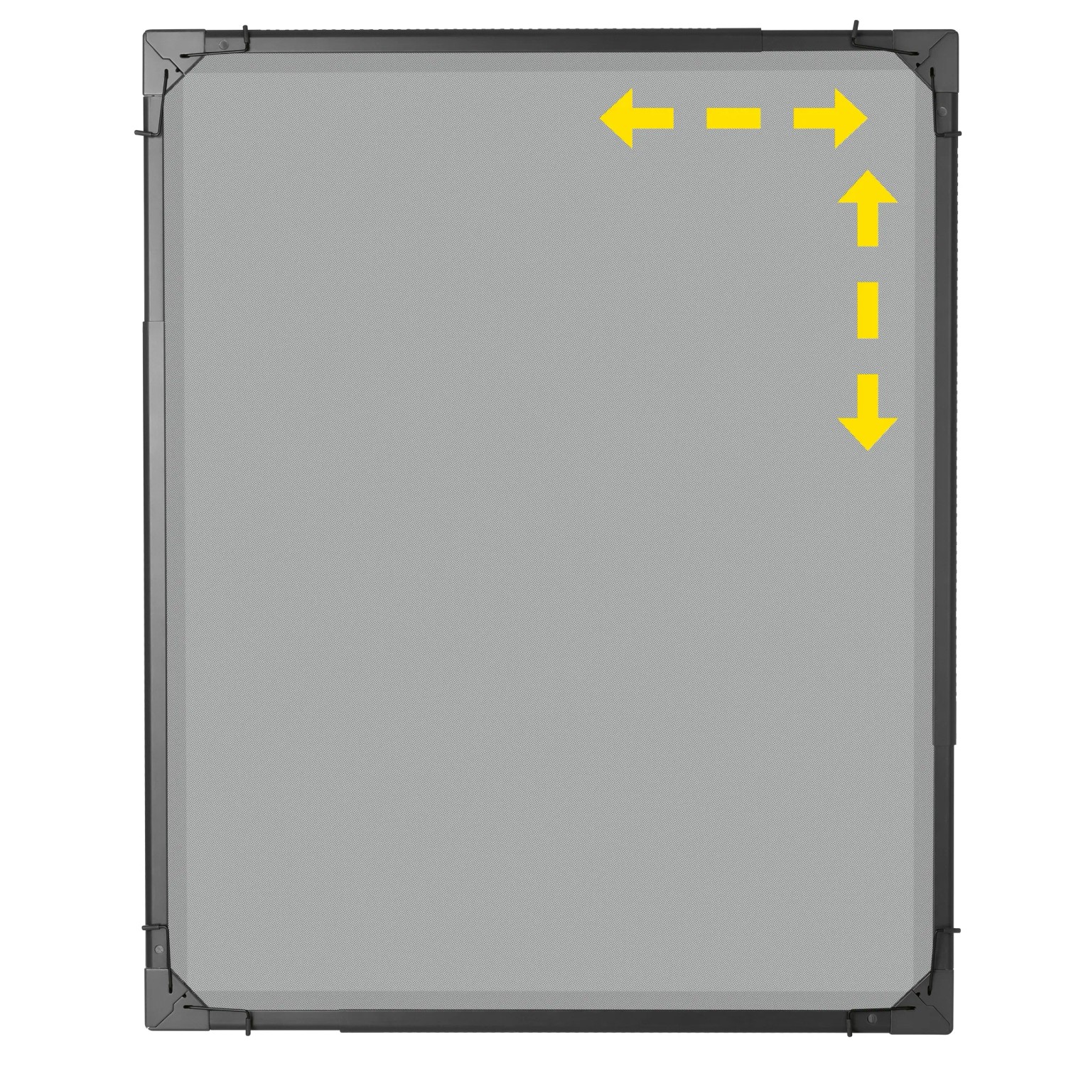 Easymaxx Moskitonetz Magic Fit, anthrazit, flexibel verstellbar für Fenster. Insektenschutz.