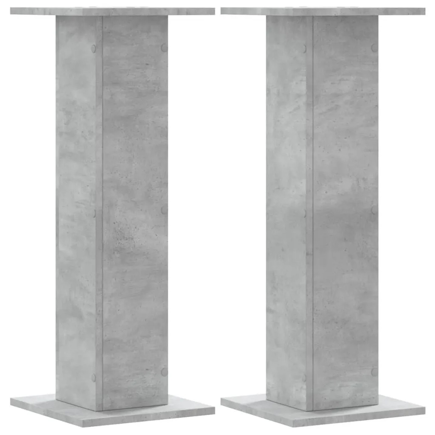 vidaXL Pflanzenständer 2 Stk Betongrau 30x30x80 cm Holzwerkstoff 3307867