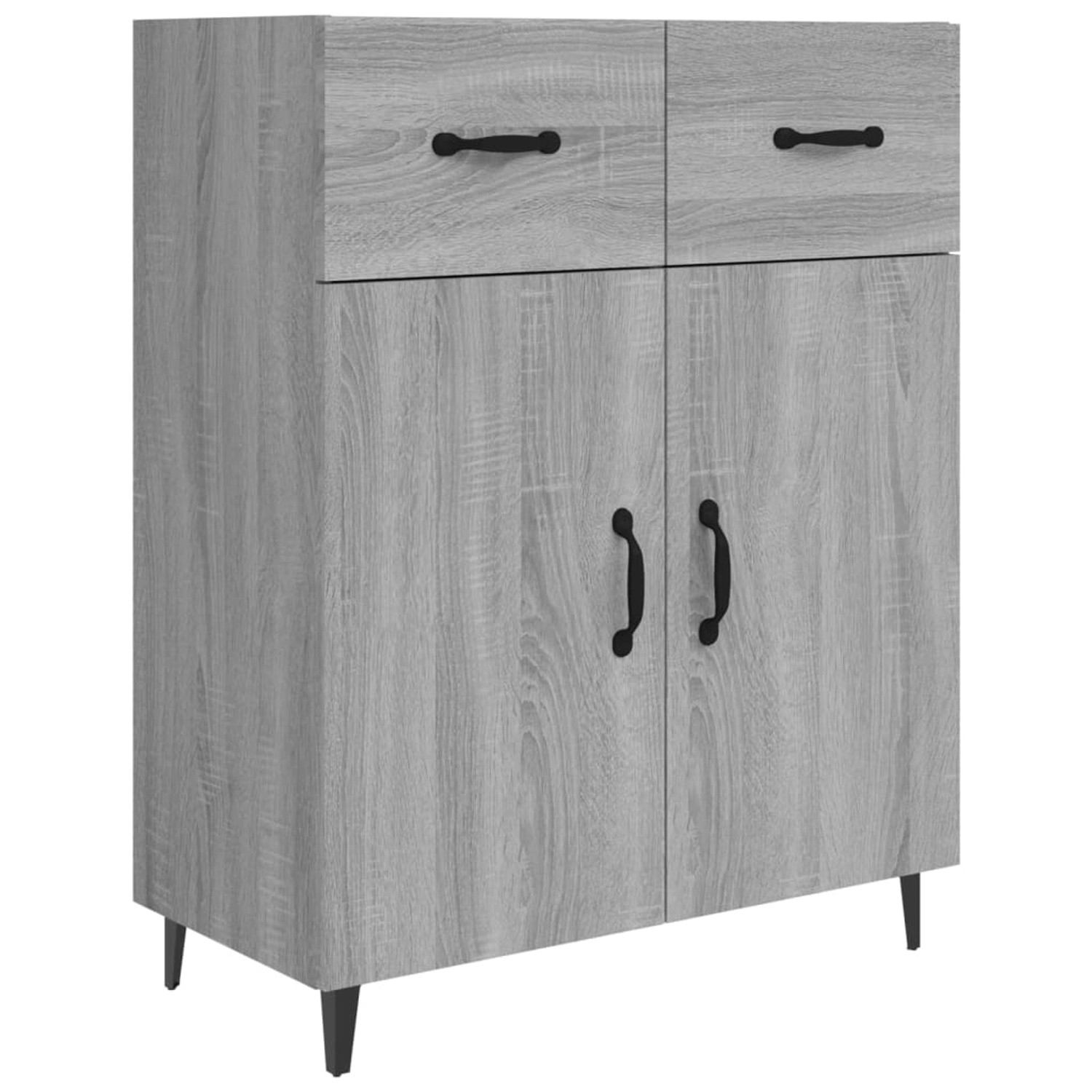 vidaXL Sideboard Grau Sonoma 69,5x34x90 cm Holzwerkstoff 817361 günstig online kaufen