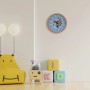 Blaue Kinderwanduhr mit Elefanten-Motiv aus "Die Sendung mit der Maus", Ø 25 cm.