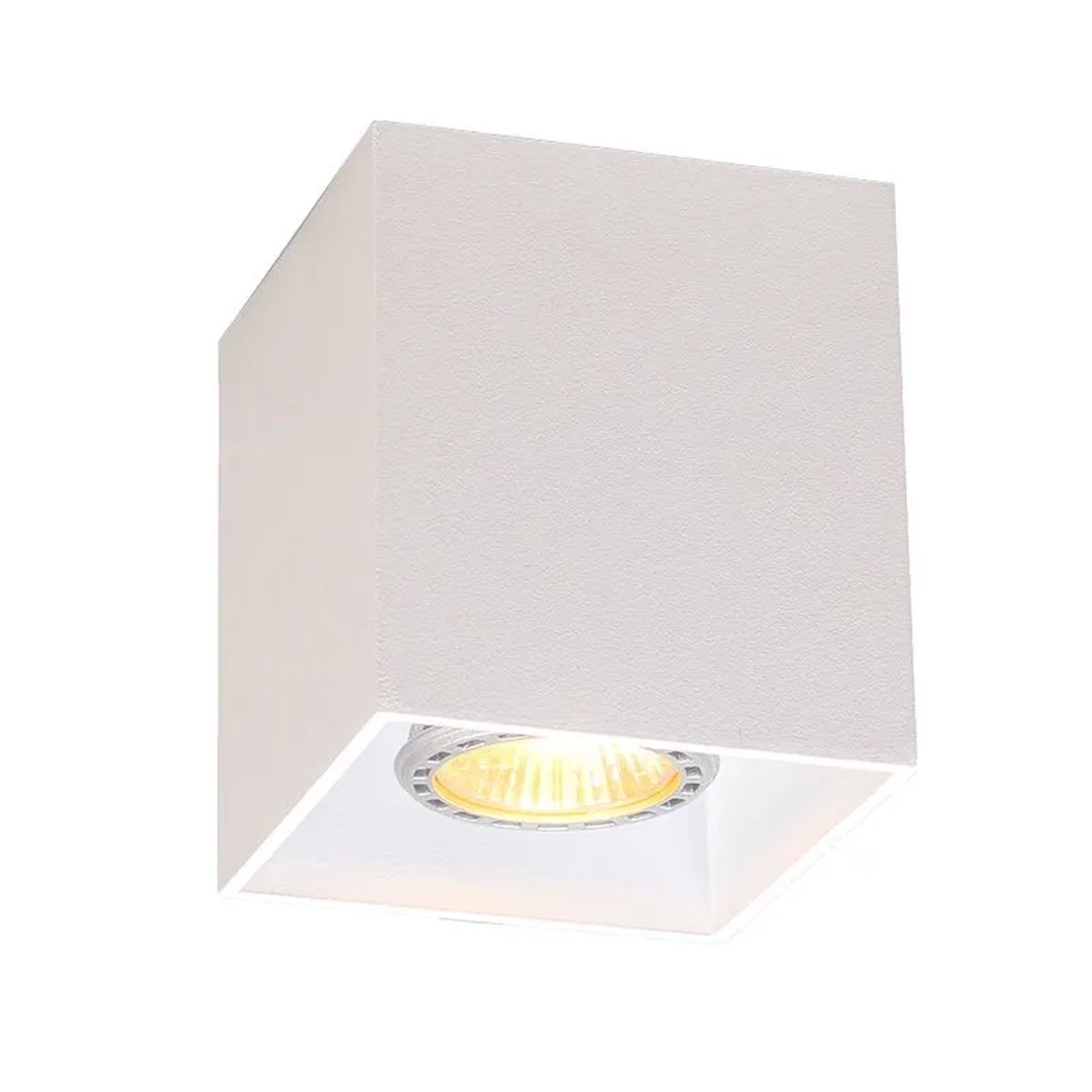 QAZQA Design Aufbaustrahler Weiß GU10 50mm Qubo