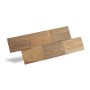 Rebel of Styles Holzverblender UltraWood Big Square, braune Wandverkleidung aus Teakholz.