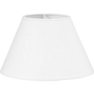 PR Home Empire Franza Lampenschirm Weiß 42x23cm für E27 Fassung einer Stehlampe