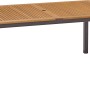 Rechteckiger Gartentisch Bonlee aus FSC®-Holz, braun, 166x90 cm, mit Sonnenschirmloch.