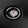 Detailaufnahme des Deckelthermometers am schwarzen Weber Gasgrill Q 1200.
