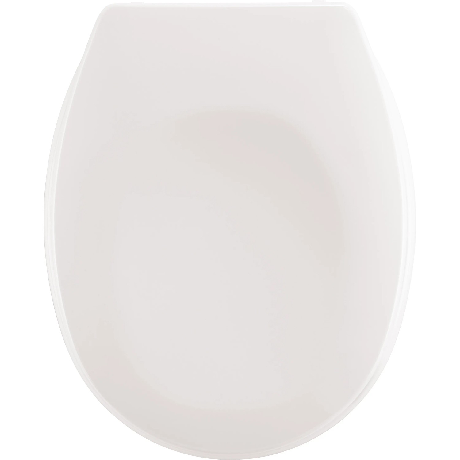 Weißer baliv WC-Sitz Abuna aus Duroplast, ovale Form. Toilettendeckel für Standard WCs.