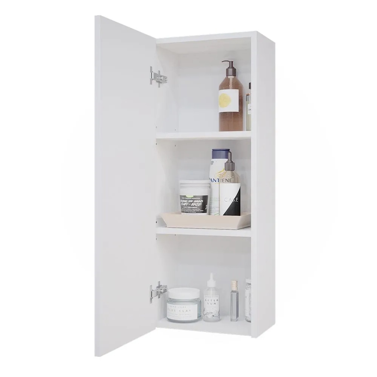 Vicco Badschrank Gloria Weiß 33 x 84 mit 2 Regalböden_7