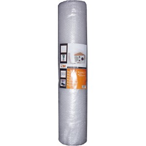 Rolle Luftpolsterfolie, 1 m x 25 m, zum Verpacken und Schützen empfindlicher Gegenstände.