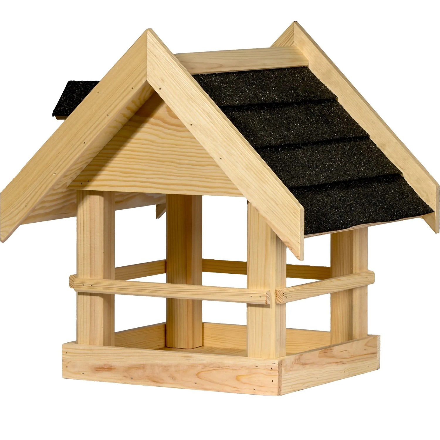 Dobar Vogelhaus Noir Massivholz 37,5 cm x 37 cm x 40 cm FSC®