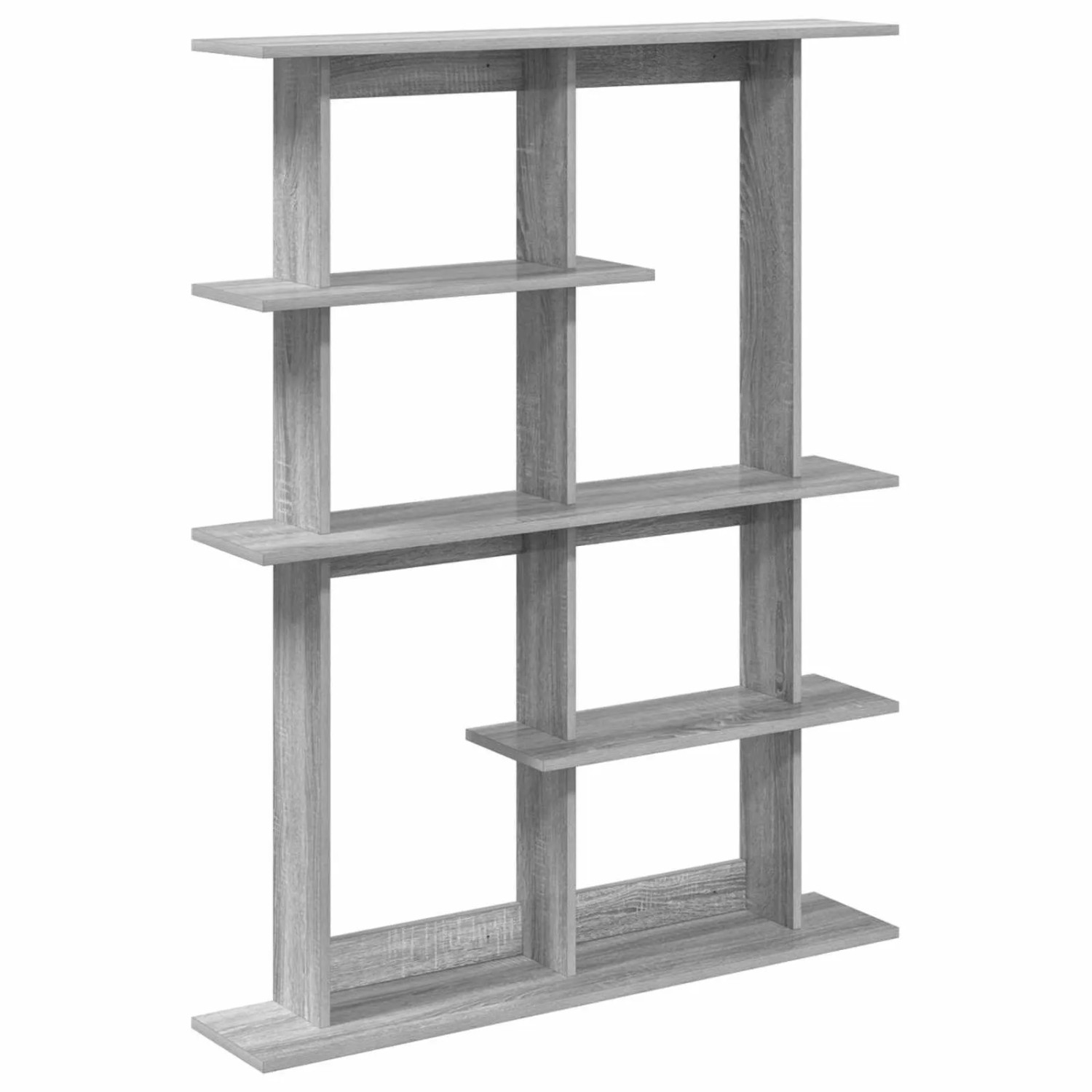 vidaXL Wandregal Grau Sonoma 102 x 20 x 130 cm Holzwerkstoff 8012057