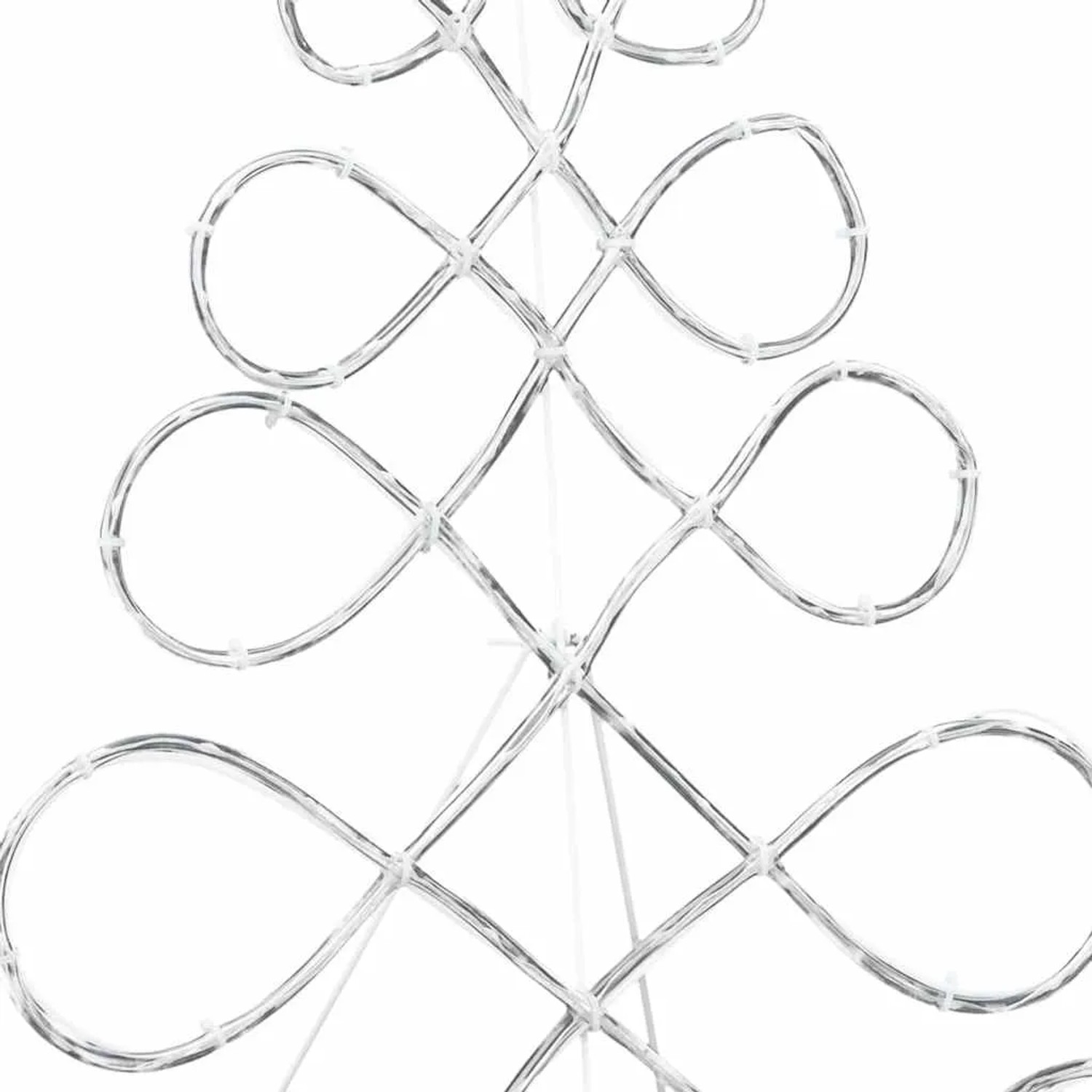 vidaXL Lichterbaum in Weihnachtsbaumform Mehrfarbig 80 x 56 cm PVC 42018958_10