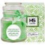 HS Candle Duftkerze Sternzeichen Wassermann im Glas mit Schleife und Verpackung.