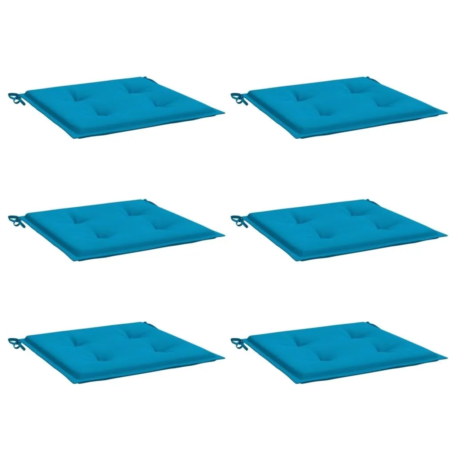 vidaXL Gartenstuhl-Kissen 6 Stk Blau 50x50x4 cm Oxford-Gewebe 314047 günstig online kaufen