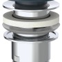 Kirchhoff Pop Up Waschbeckenstöpsel, matt schwarz, 1 1/4 Zoll, für Siphons im Waschbecken.