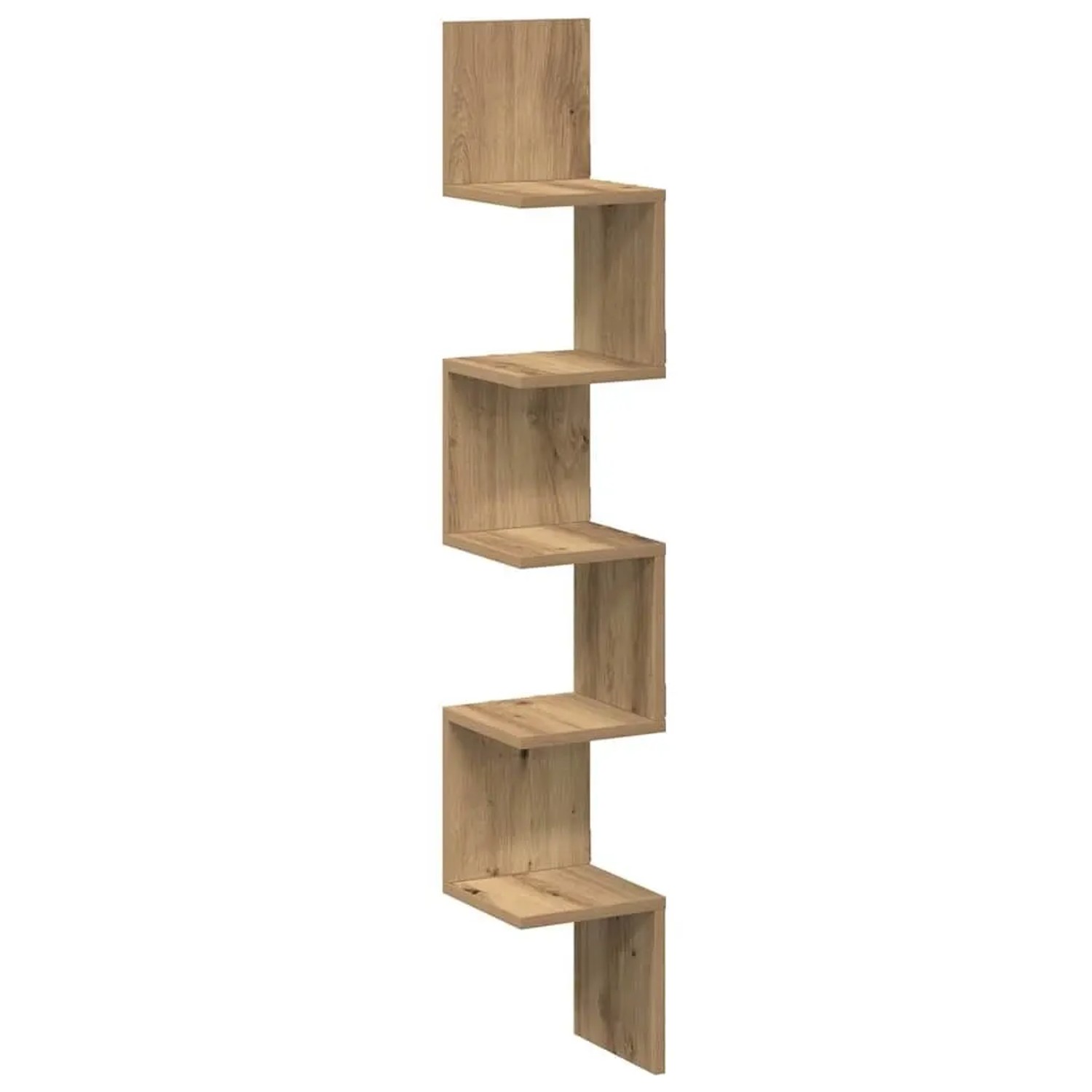 vidaXL Wand-Eckregal Artisan-Eiche 20x20x127,5 cm Holzwerkstoff 856615