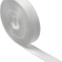 Weißer Schellenberg Rollladengurt Maxi, 23 mm breit und 4,5 m lang, aufgerollt.