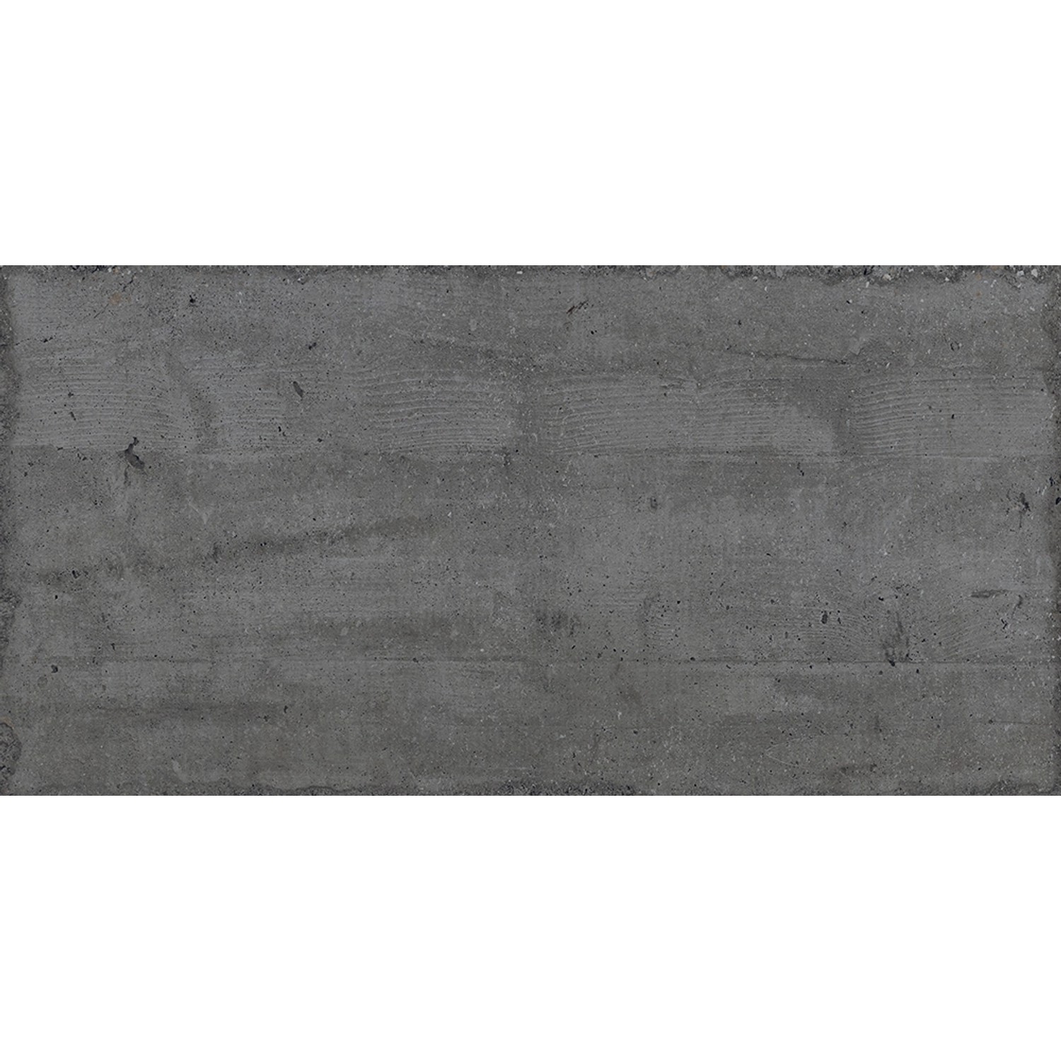 Bodenfliese Dock Decor Feinsteinzeug Anthrazit Rett. 40 cm x 80 cm