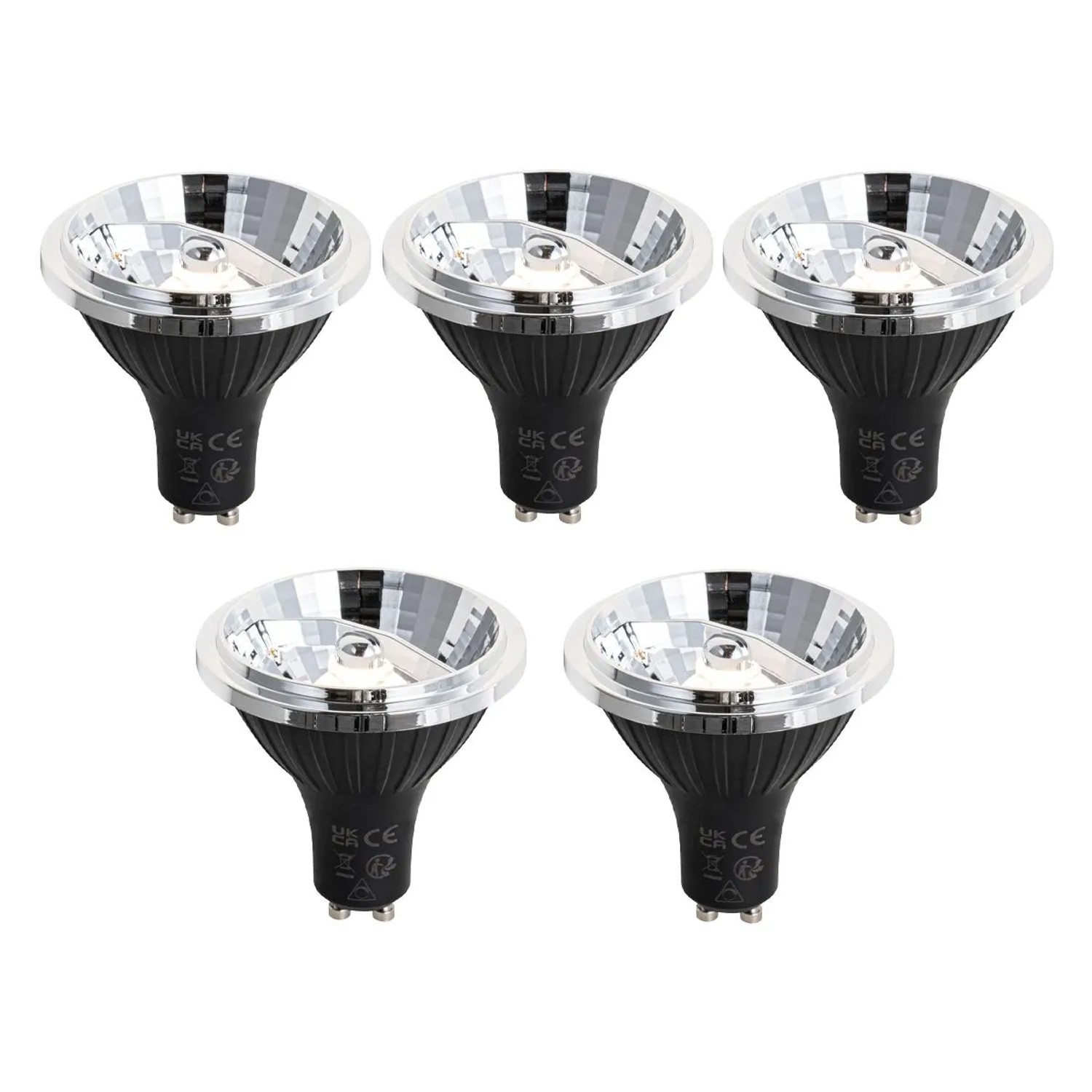 LUEDD 5er Set GU10 3 Stufen Dimmbare LED Lampen 70mm 6,5W 600lm 2700K