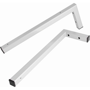 Fackelmann Winkelhalter Hype, 46 cm, Grau, 2er-Set für Badmöbel.