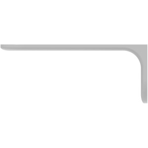 Weiße Schütte Duschablage zur Wandmontage, selbstklebend oder zum Schrauben.