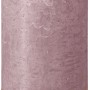 Bolsius Rustik-Kerze Shine in Eschenrose, 19 cm hoch. Stumpenkerze für gemütliche Atmosphäre.