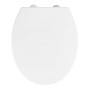 Wenko WC-Sitz Crevada Duro, weiß, aus bruchfestem Material. WC Sitz für langlebige Badezimmerausstattung.