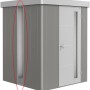 Biohort Lichtpaneel Quarzgrau-Metallic für Neo Gerätehaus, seitlicher Einbau.