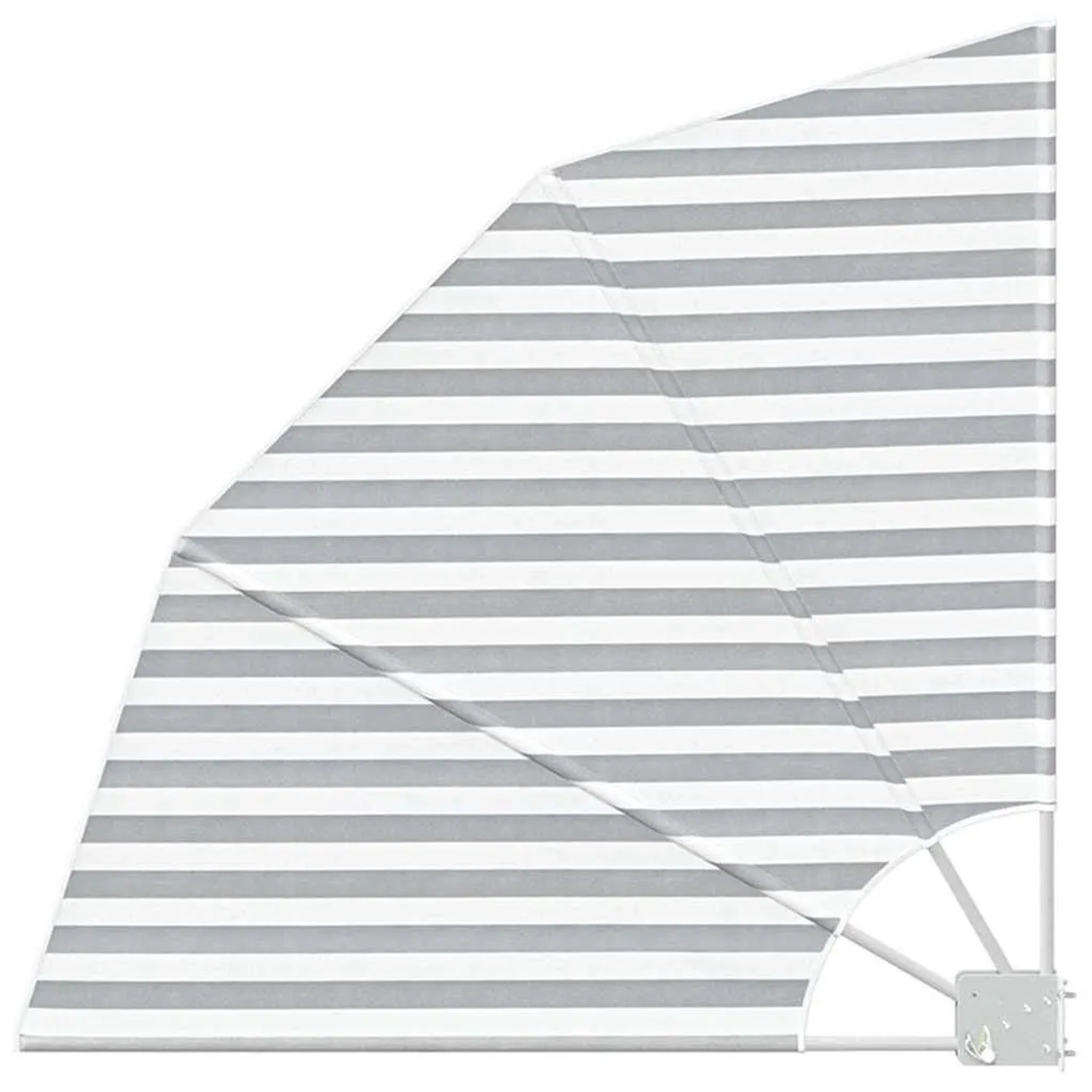 vidaXL Balkon Sichtschutz Anthrazit und Weiß 115 x 115 cm Polyester 4200091 günstig online kaufen