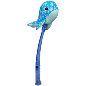 Hunter Flingerz Splash Wal Hundespielzeug mit Wurfschleuder, blau, 59cm. Apportierspielzeug für Hunde.