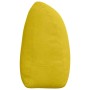 Gelbes Samt-Rückenkissen vidaXL, ergonomisch geformt, mit praktischer Seitentasche. Ideal für Sofa & Bett.