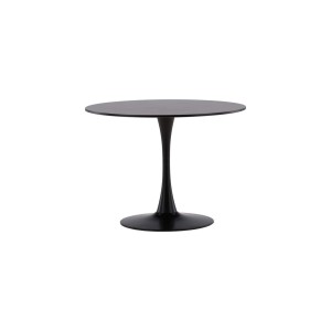 Schwarzer ebuy24 Glade Esstisch Ø100cm mit rundem Design für Esszimmer und Küche.