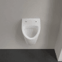 Weißes Villeroy & Boch O.NOVO Absaugurinal aus Keramik, wandmontiert. Kompaktes Design für Bad & Gäste-WC.