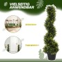 Künstlicher Zedernbaum (90cm) im Topf, geeignet für Innen- und Außenbereich.