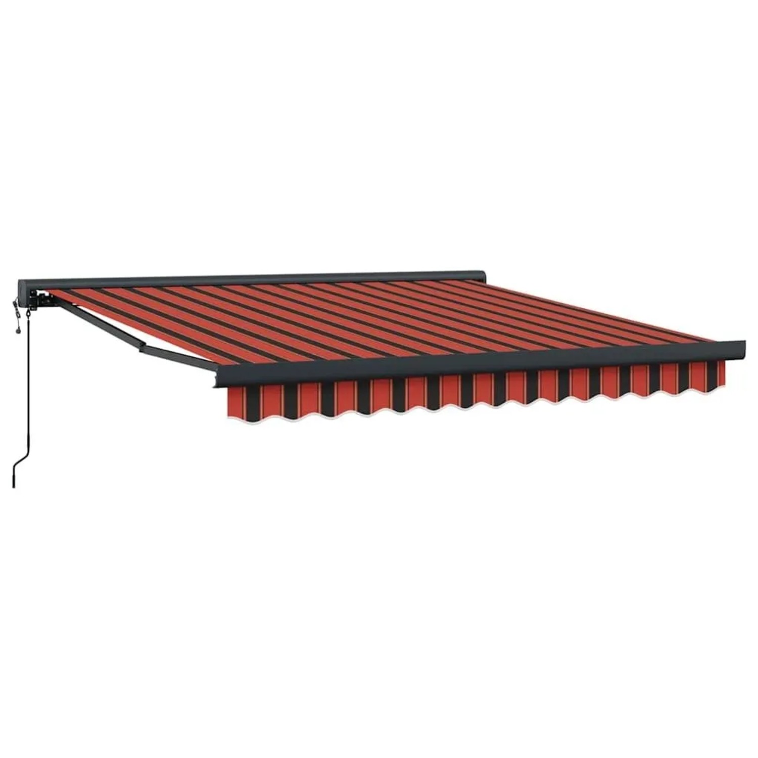 vidaXL Markise Rot und Schwarz 350 x 250 x 165 cm 3330240