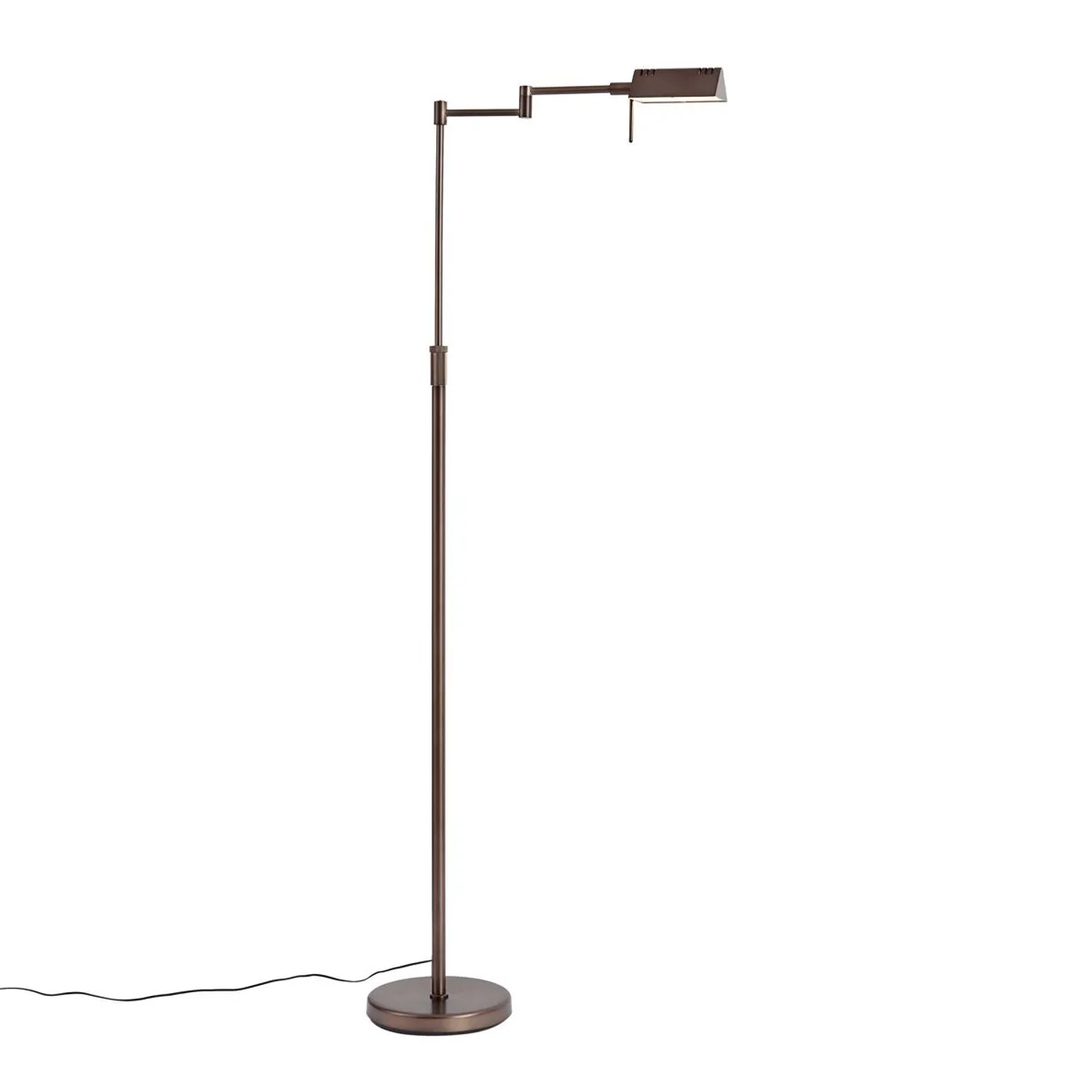 QAZQA Design Stehleuchte DunkelBronze inkl  LED mit Touch Dimmer Notia
